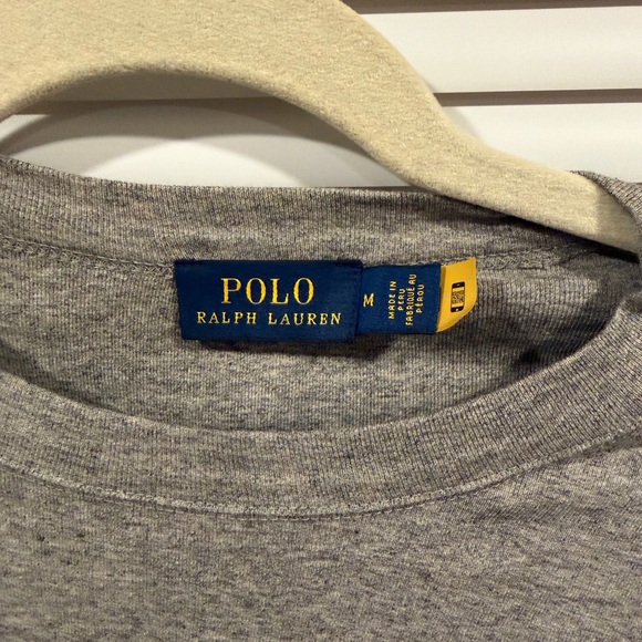 Ralph Lauren Gray Polo Graphic Tee - Picture 2 of 3